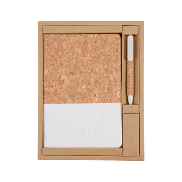 Eco Stationery Set - Cork Notebook with Pen