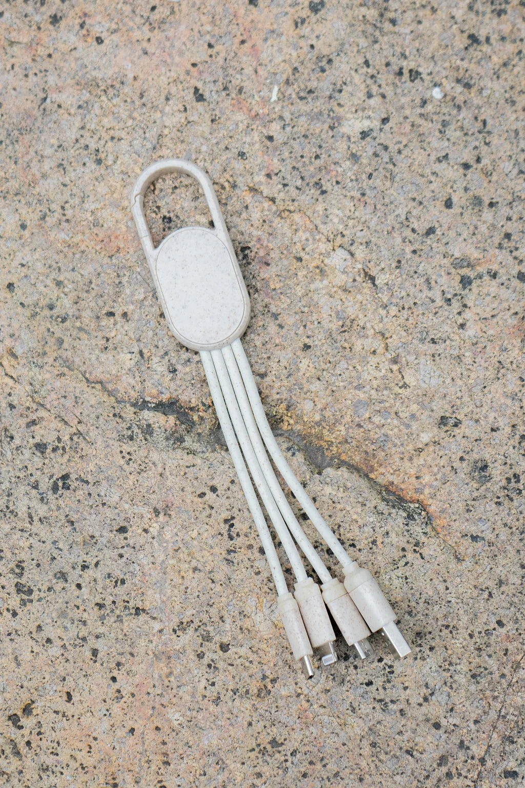 Wheat Straw 3-in-1 Charging Cable with Buckle